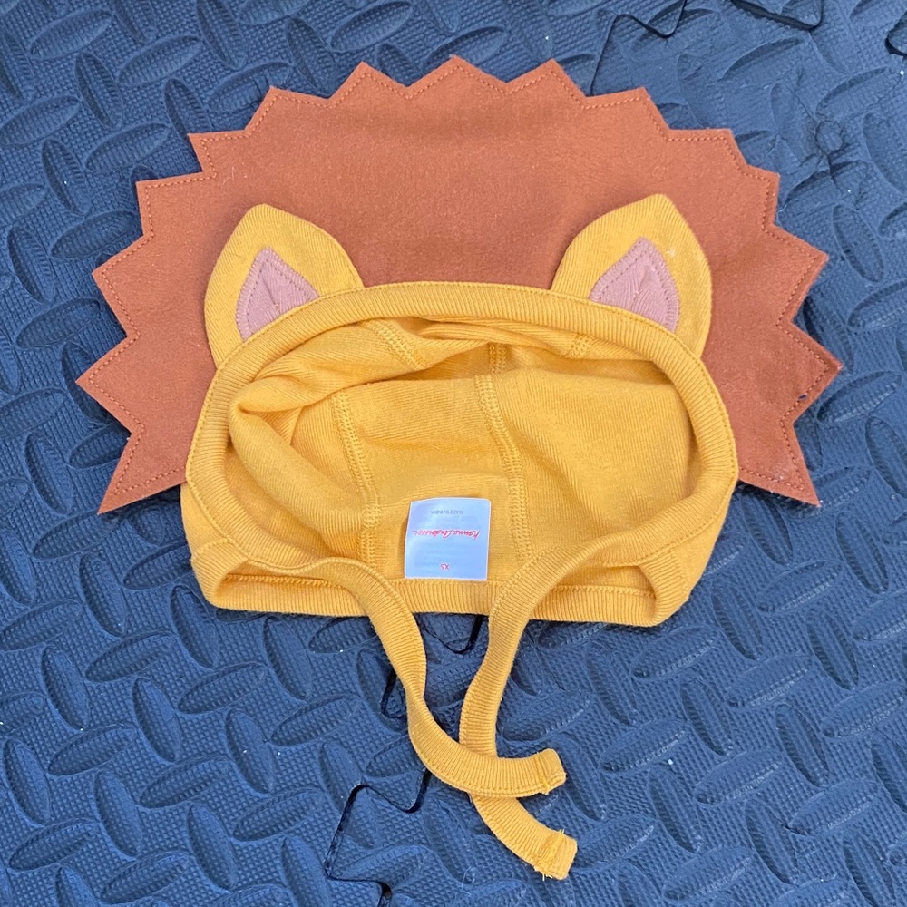 Hanna Andersson Golden Lion Hat with Brown Mane
